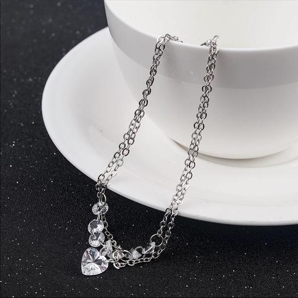 Crystal Heart ♡ Layered Bracelet GIFT - Picture 6 of 7